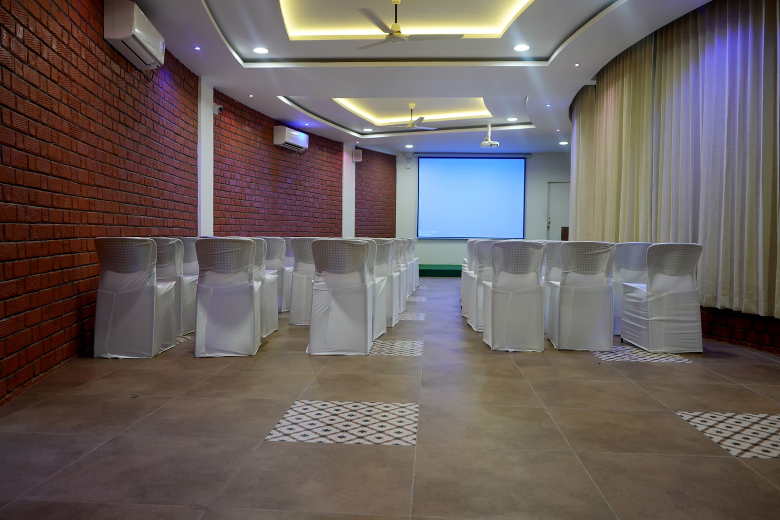The Meeting Hall at Firefly Resort set up for an event